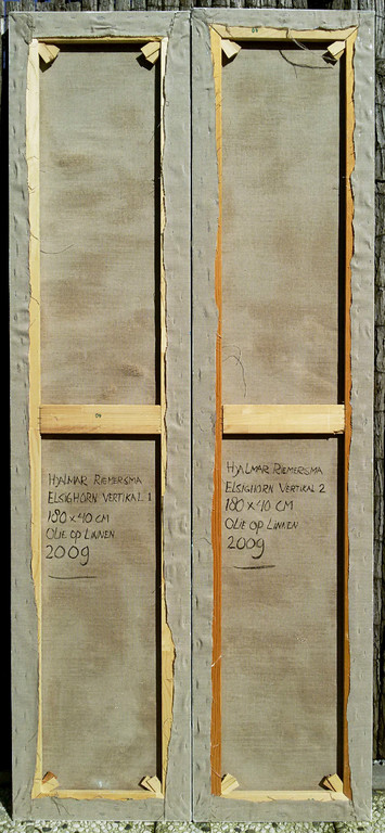 Hjalmar Riemersma - Elsighorn Vertikal, olieverf op doek (tweeluik, zeer groot) kopen? Bied vanaf 950!