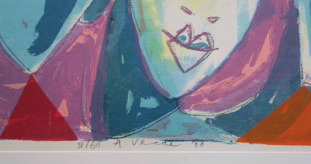 Anton Vrede: Zeefdruk, Vos - Ingelijst (Groot) kopen? Bied vanaf 50!