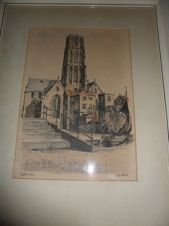 Bob Brobbel: Kleuren ets, Rotterdam. kopen? Bied vanaf 10!