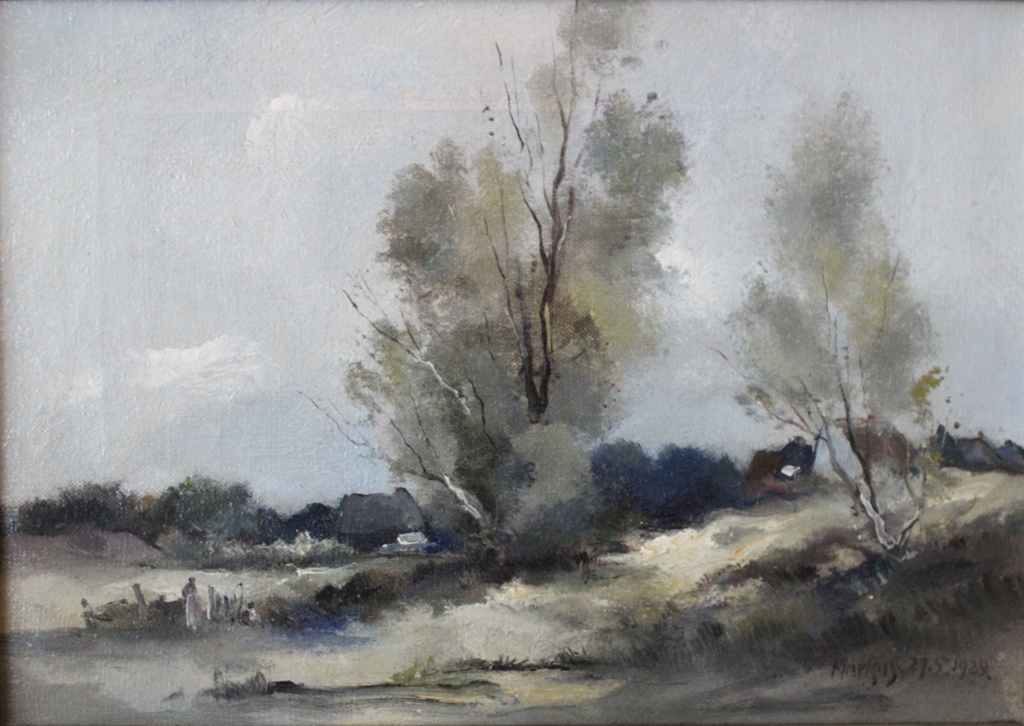 Antoon Markus (1870 -1955) - 'Veluwe Landschap' verkocht voor € 110!