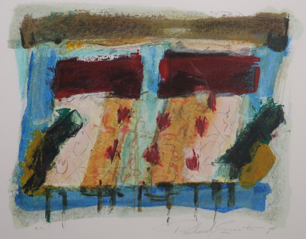 Richard Smeets: Zeefdruk, Over wonen - Ingelijst kopen? Bied vanaf 35!