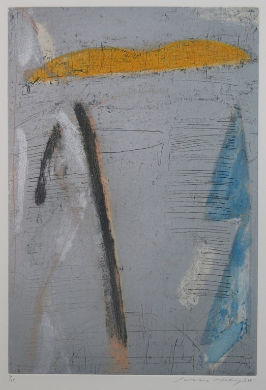 Kees Slegt: Ets, Abstracte compositie verkocht voor € 40!