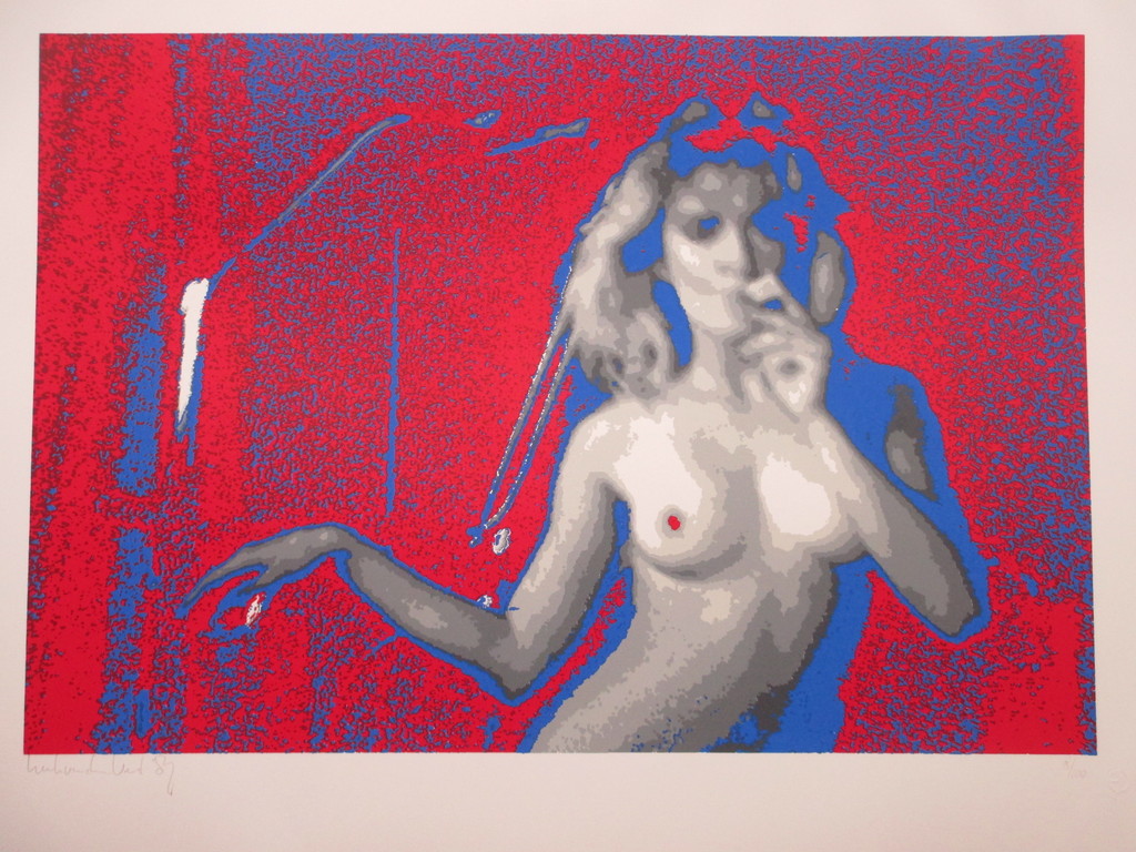 Henk van der Vet, Nachtclubdanseres, Kleurenzeefdruk kopen? Bied vanaf 35!