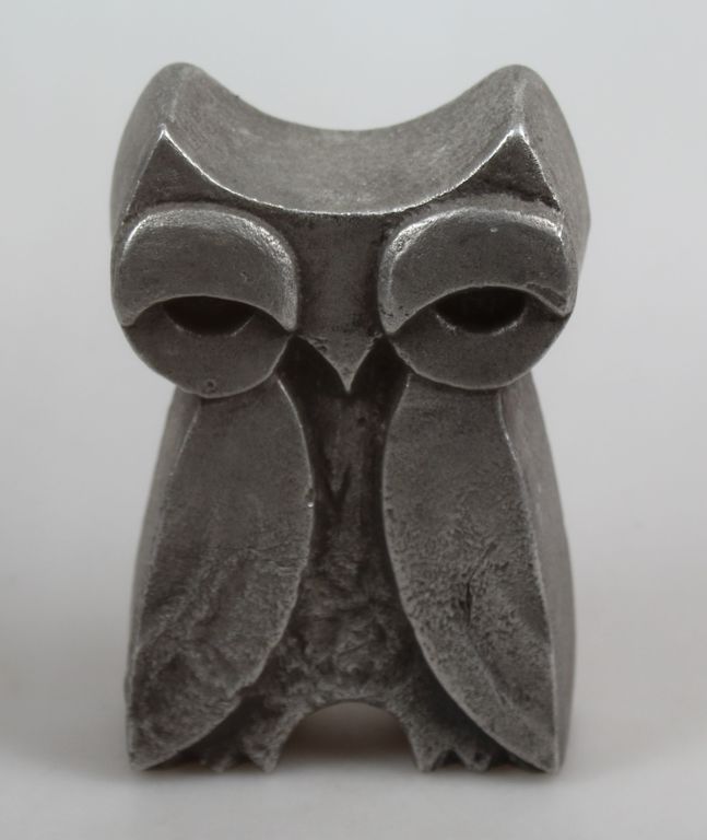 Willy Ceysens aluminium sculptuur van een uil verkocht voor € 85!