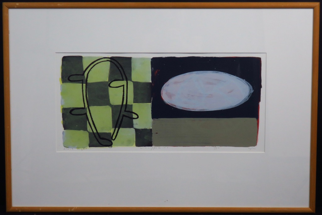 Piet Warffemius: Zeefdruk, Black Light -Ingelijst verkocht voor € 40!