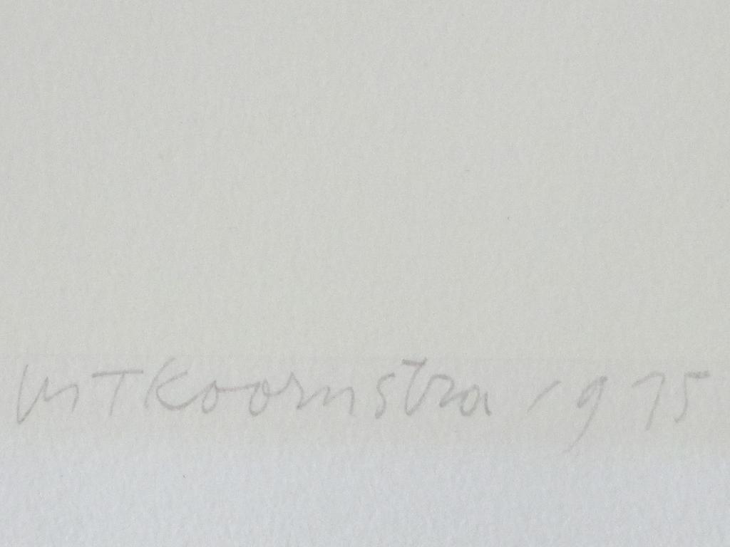 Metten Koornstra, Personen in surrealistisch landschap, Litho kopen? Bied vanaf 65!