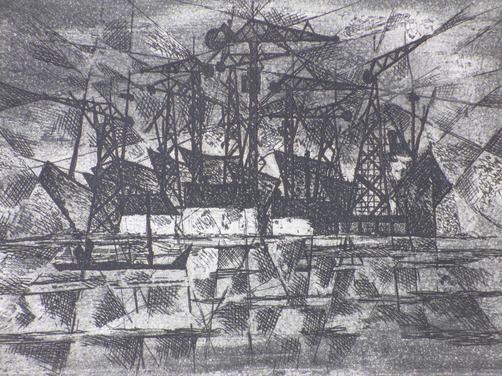 Bas van der Smit, Scheepswerf, Ets 1954 kopen? Bied vanaf 1!