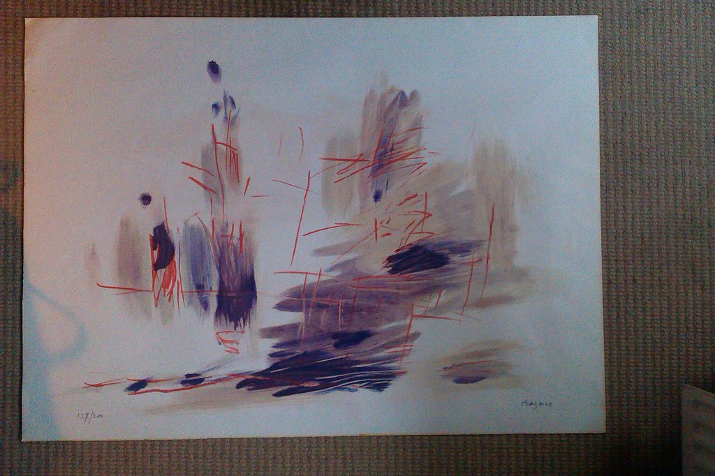 Jean Bazaine, kleurenlitho, zonder titel, handgesigneerd kopen? Bied vanaf 50!