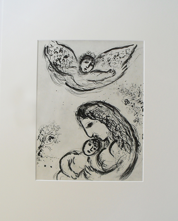 Marc Chagall -AGAR DANS LE DÈSERT - Heliogravure van Draeger Paris 1960  kopen? Bied vanaf 43!