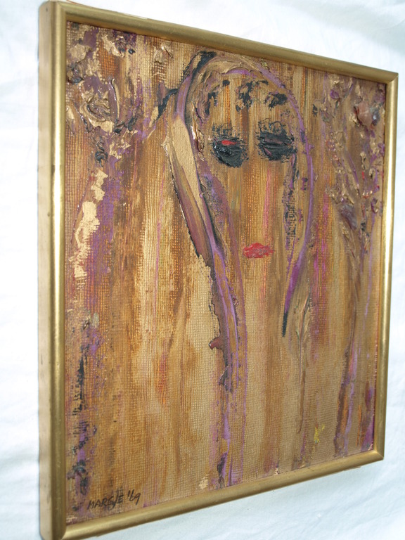 Margje Toonder-Herblot (1908-1991): gemengde techniek – Vrouw – 1969  kopen? Bied vanaf 1!