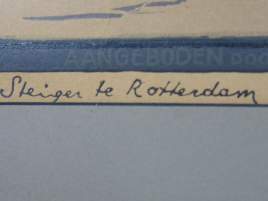 Lot met 6 losse werken, o.a.: Hildo Krop: Houtsnede, Peren kopen? Bied vanaf 20!