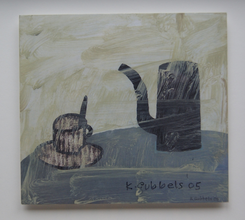 Klaas Gubbels origineel werkje op papier - 2005 verkocht voor € 340!