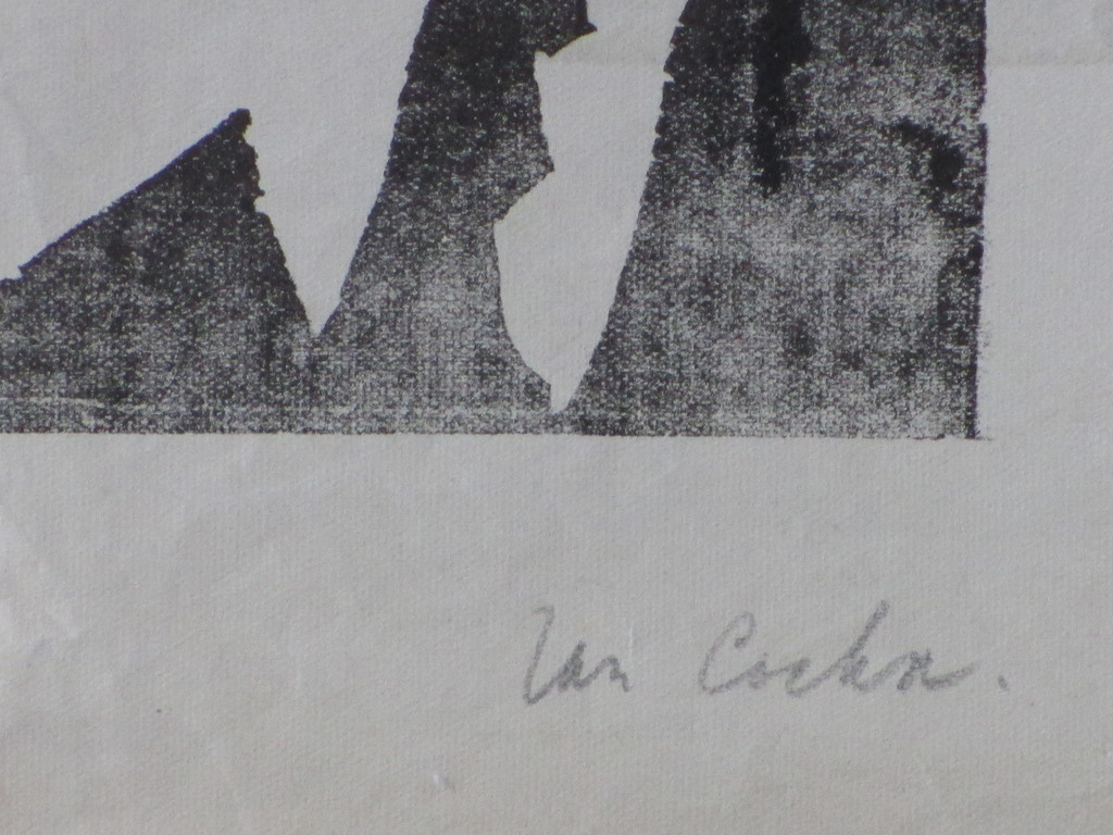 Jan Cockx, Vrouw in hangmat, Houtsnede kopen? Bied vanaf 25!