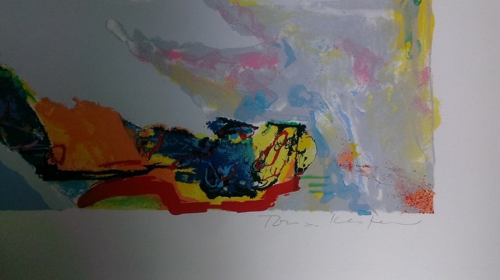 Ton van Kesteren, kleuren litho A.P , z.t.   kopen? Bied vanaf 35!