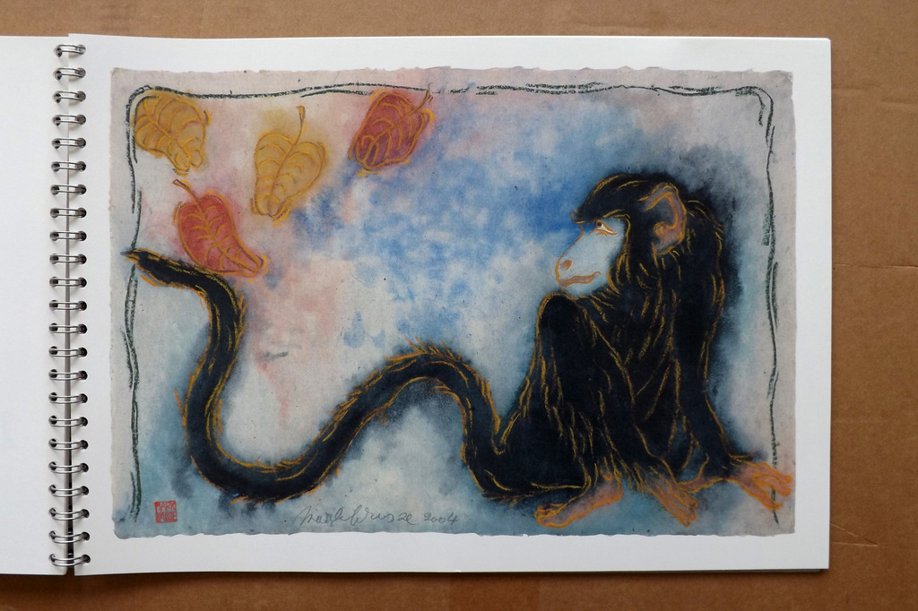 Mark Brusse - Linosnede - Twelve Monkeys plus one + Litho z.t. in kleine oplage  kopen? Bied vanaf 80!