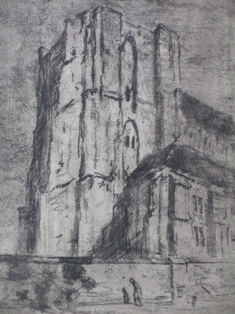 Anton Erkelens, Wandelaar onder Kerk, Ets kopen? Bied vanaf 35!