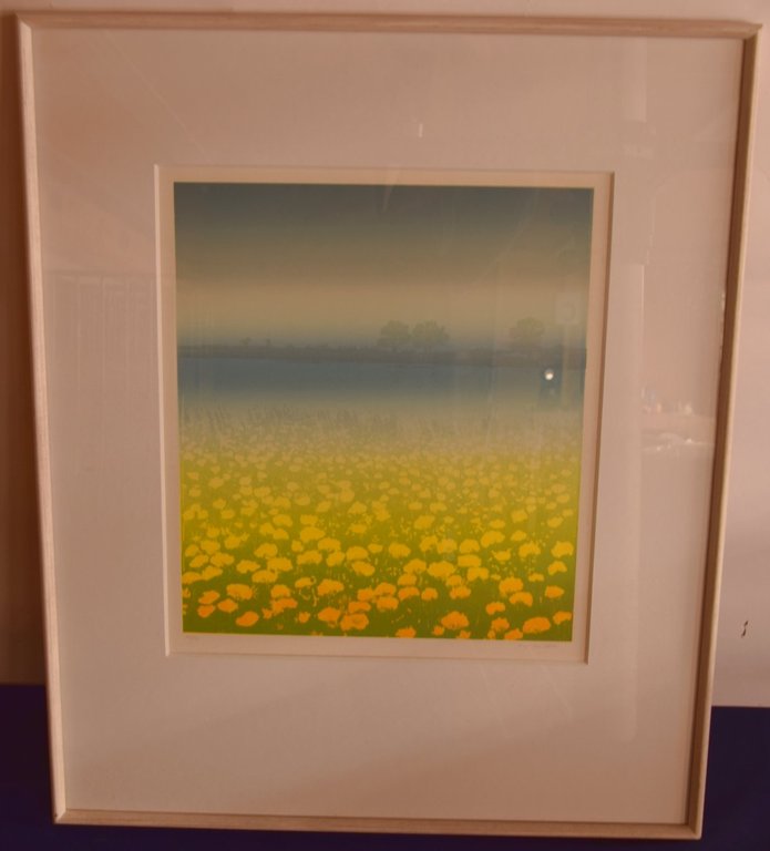 Elmar Gille - Zeefdruk - Landschap kopen? Bied vanaf 10!