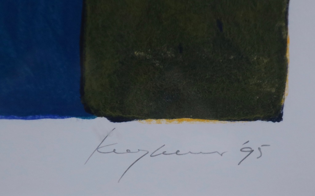 Theo Kuijpers: Zeefdruk, zonder titel -Ingelijst kopen? Bied vanaf 40!