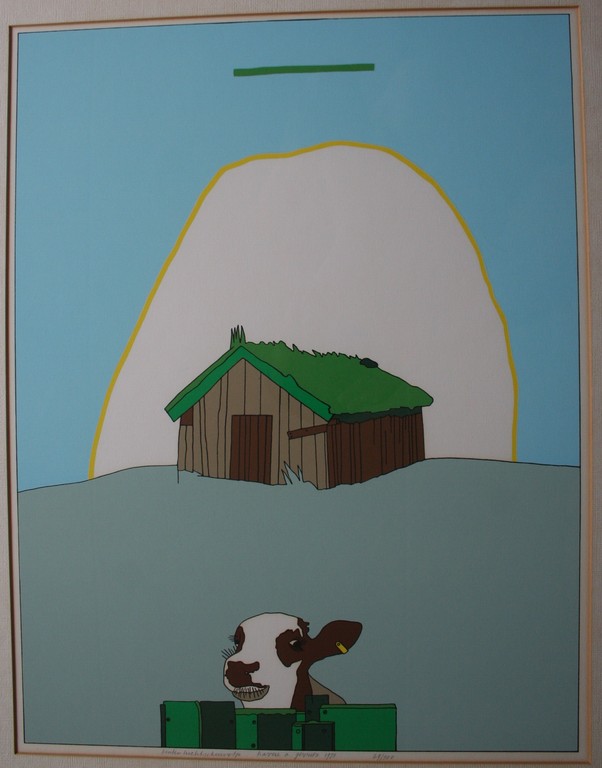 Harrie Gerritz: Zeefdruk Buitenlucht Schuurtje  kopen? Bied vanaf 70!