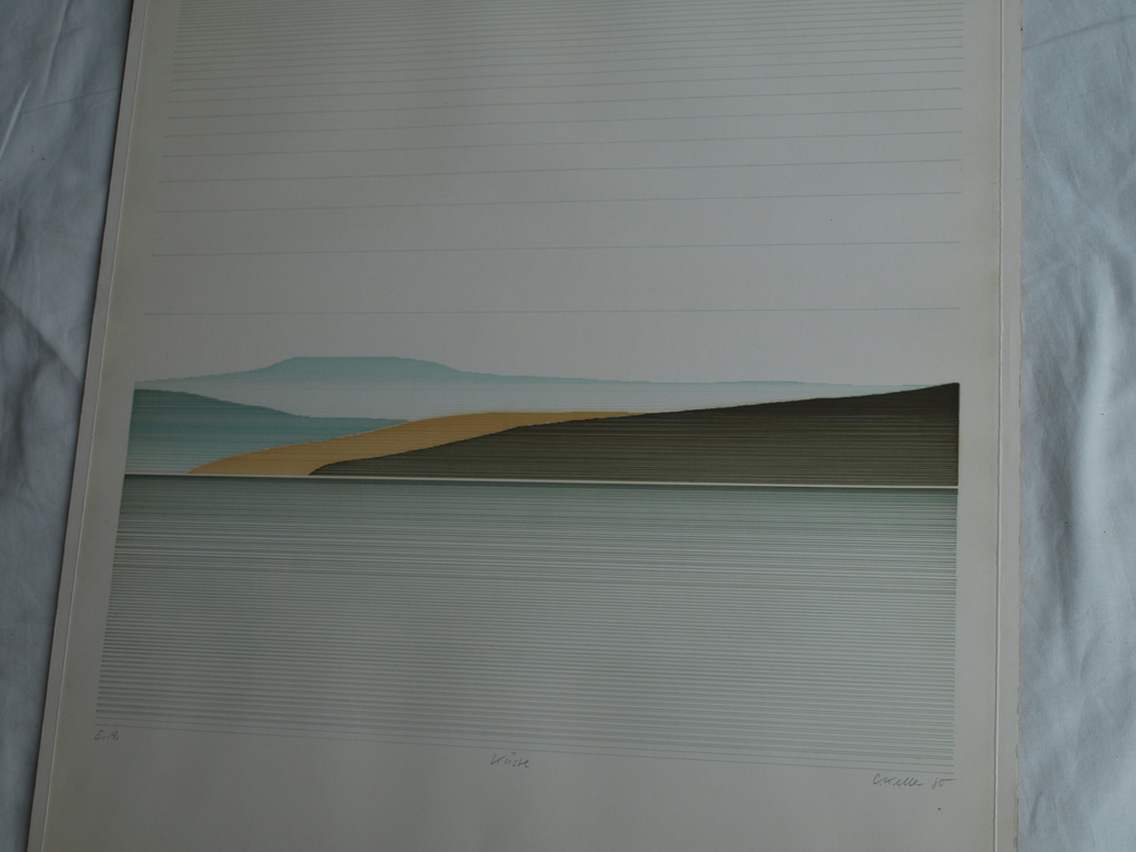 Claudia Keller : Zeefdruk , Küste – gesigneerd – 1980 - E.A. kopen? Bied vanaf 1!