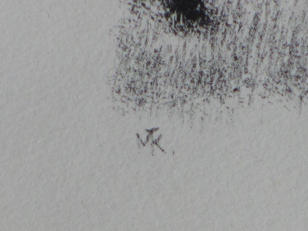 Metten Koornstra, Meisje in surrealistisch landschap, Litho kopen? Bied vanaf 60!