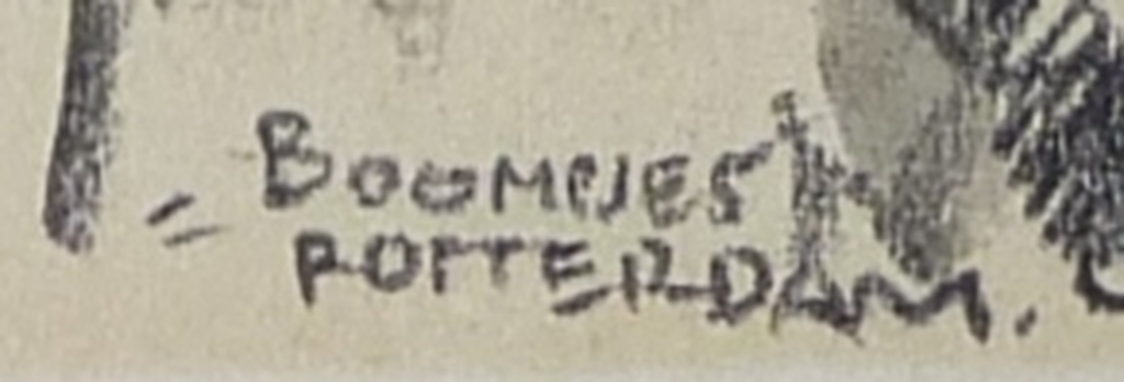 Herman Moerkerk: Tekening, Boompjes Rotterdam kopen? Bied vanaf 50!