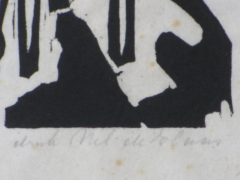 Aad de Haas, Model in de tekenklas, Houtsnede kopen? Bied vanaf 45!