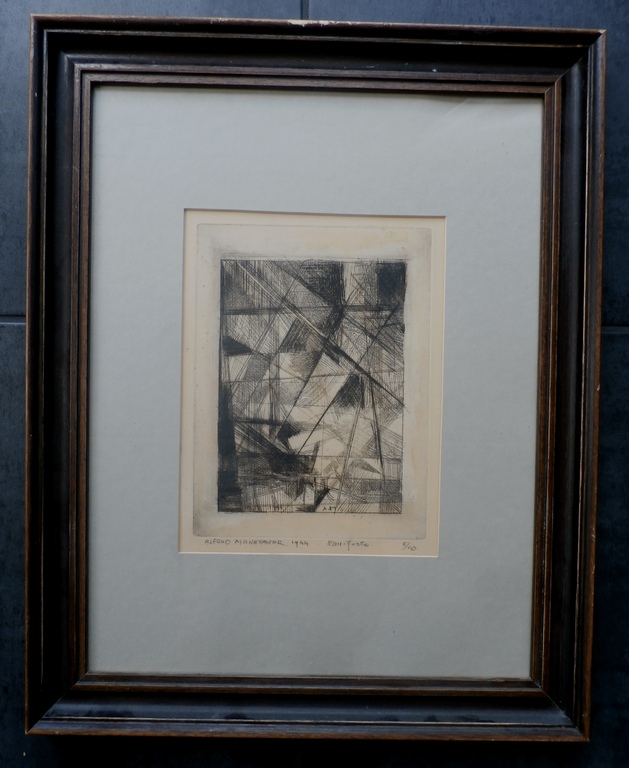 Alfred Manessier - ingelijste ets - 1944 kopen? Bied vanaf 100!