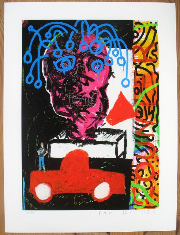 Paul Indrek Kostabi, Giclée, Collision of style verkocht voor € 35!