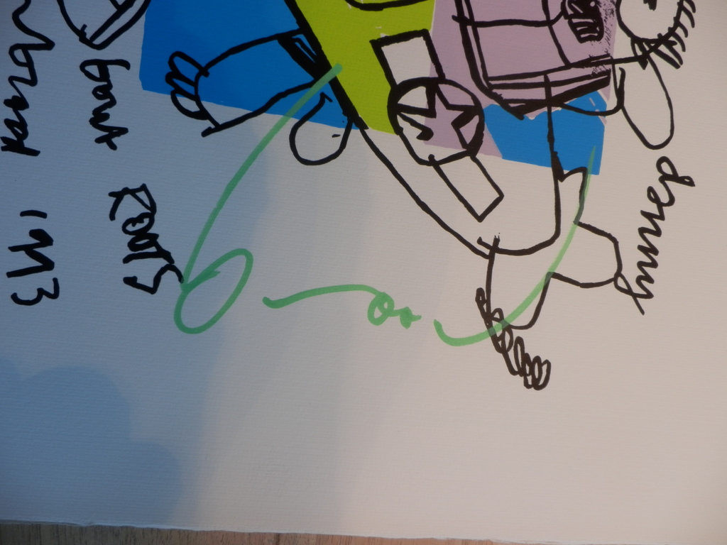HERMAN BROOD, Gelimiteerde en HANDGESIGNEERDE Zeefdruk  BIGGLES kopen? Bied vanaf 95!