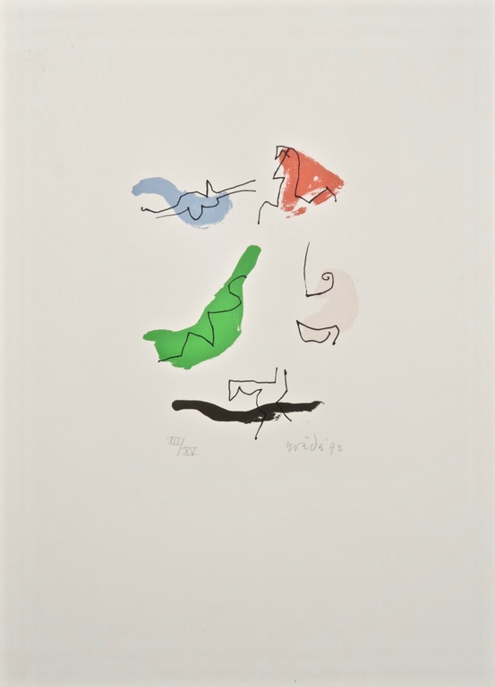 Lot met 3 werken van Jan Roede: Zeefdruk, Zonder titel I kopen? Bied vanaf 60!