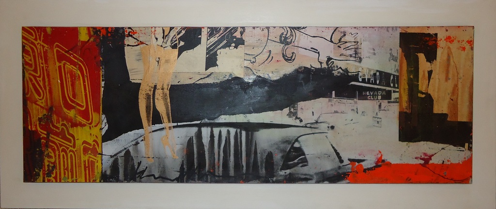 George Heidweiller, Origineel kunstwerk op paneel, 145 x 107 verkocht voor € 175!