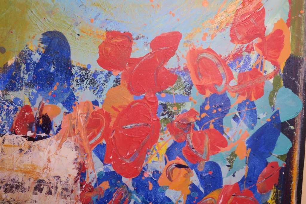 Arty Grimm: Olieverf op doek, Z.T. - Ingelijst (Zeer Groot!) kopen? Bied vanaf 1!