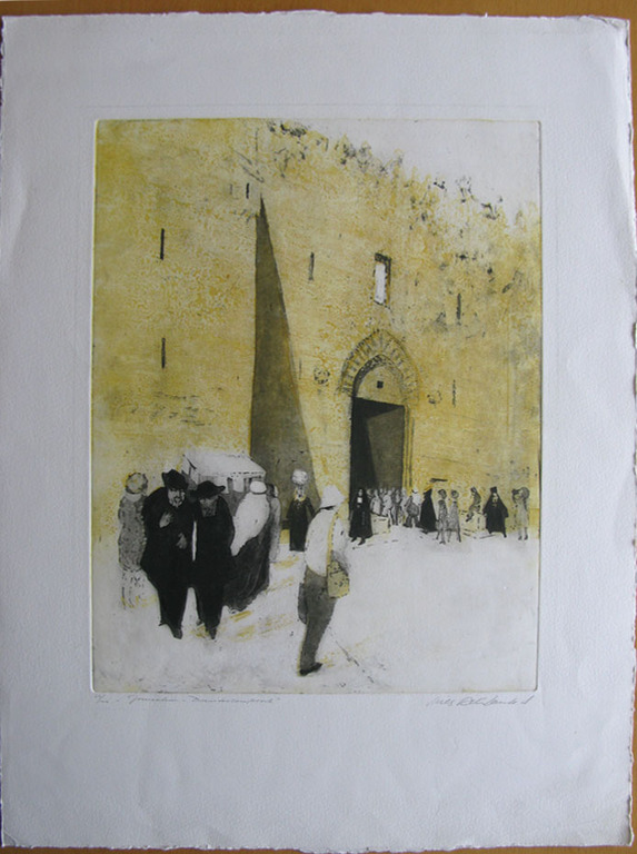 Willy Belinfante - JERUZALEM-DAMASCUSPOORT - kleurets kopen? Bied vanaf 1!
