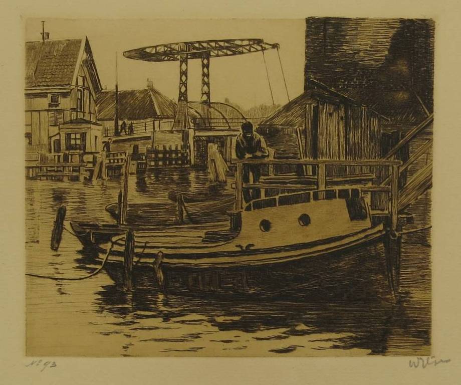 Willem Witsen: Ets, 's-Gravenhekje Amsterdam  kopen? Bied vanaf 200!