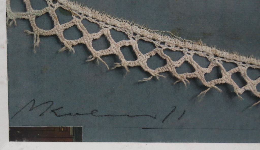 Mark Kolthoff: Collage op papier, Zonder titel - Ingelijst kopen? Bied vanaf 1!