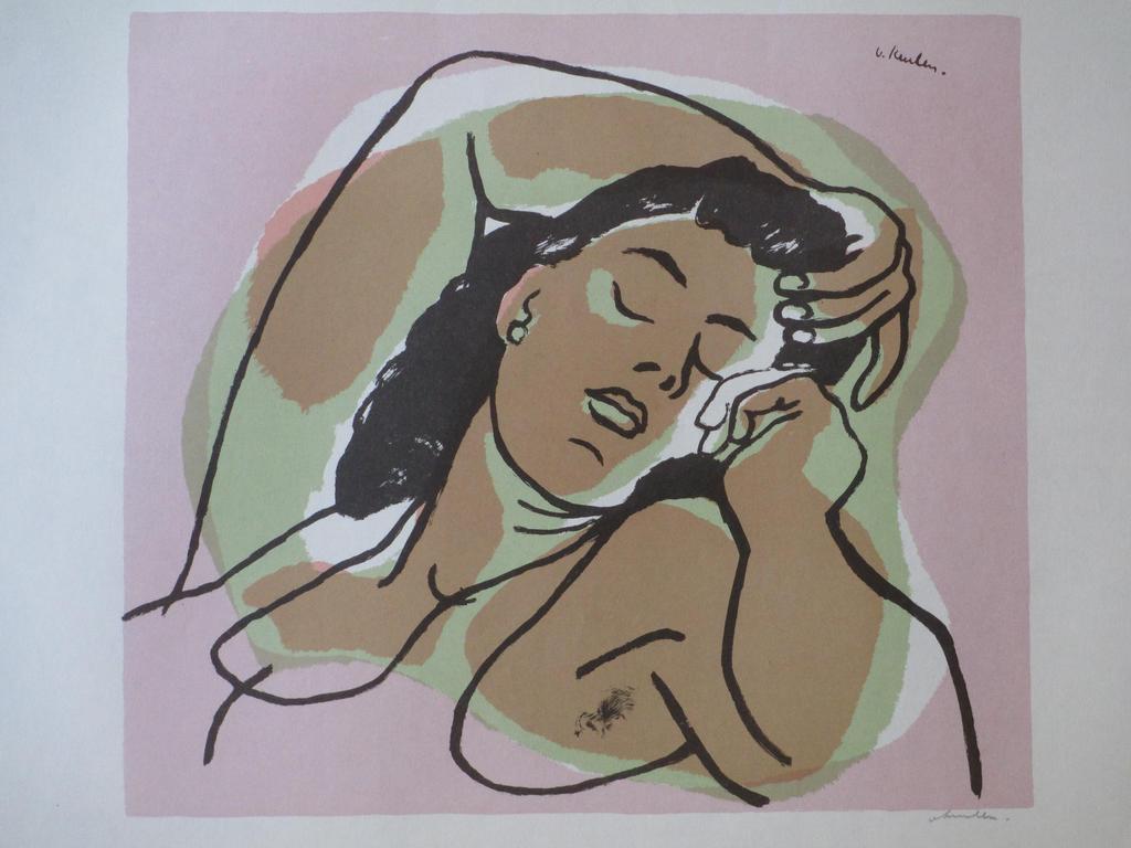 Jan van Keulen, Dormeuse, kleurenlitho kopen? Bied vanaf 25!