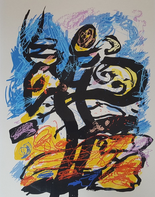 Kees Salentijn (1947) - litho (groot), gesigneerd en ingelijst verkocht voor € 89!