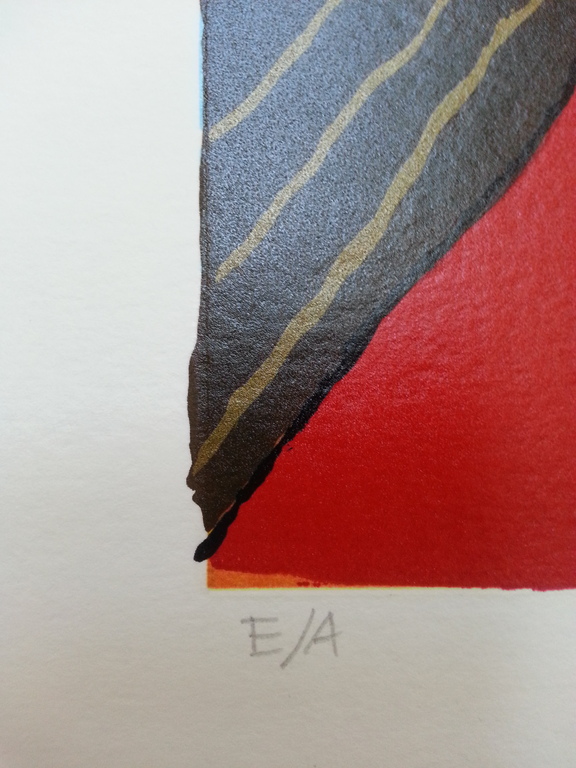 Ronald Boonacker, zeefdruk op papier, Titel; "Lago di Garda II, Italy" kopen? Bied vanaf 50!