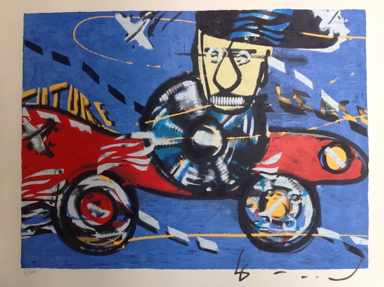 'Future lease', gesigneerde zeefdruk, oplage 300, dit is nummer 1/300! verkocht voor € 200!