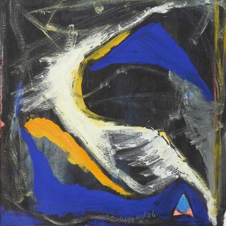 Els Cuppen, gemengde techniek, 'Beweging '86' kopen? Bied vanaf 50!