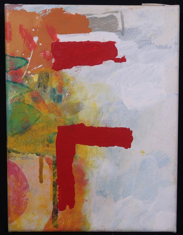 Vanche: 2x Olieverf op doek, Phonetic painting 17 L/R kopen? Bied vanaf 1!