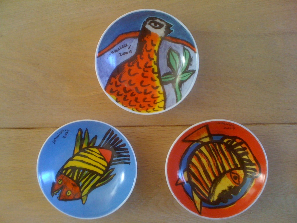 3x DESIGN schaaltjes CORNEILLE. verkocht voor € 20!