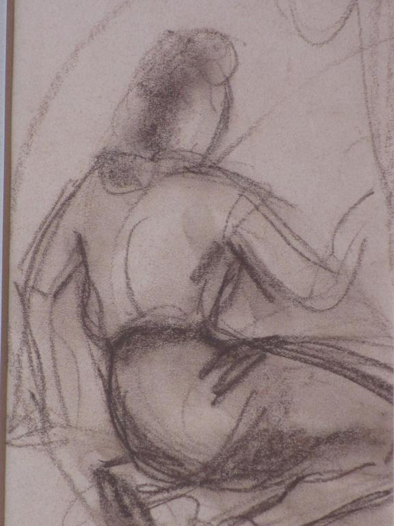 Jan Cossaar, Zittende vrouw, Tekening kopen? Bied vanaf 1!