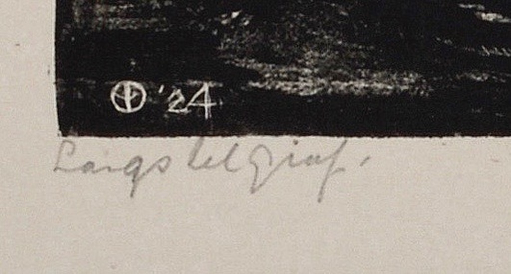 Aart van Dobbenburgh: Litho - Langs het Graf  - 1924 kopen? Bied vanaf 25!