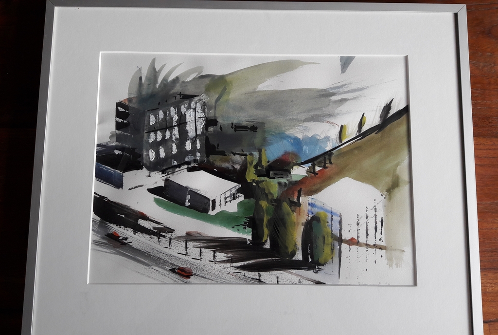 Robert Suermondt,  gesigneerd, acryl op papier kopen? Bied vanaf 75!