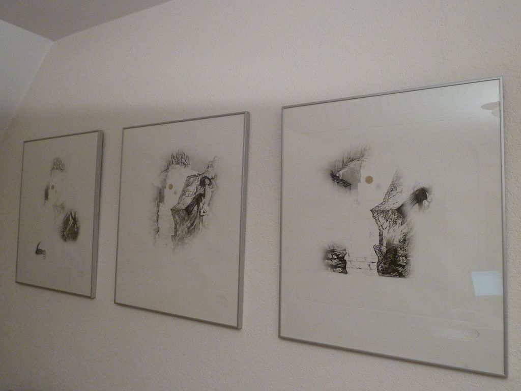 Gerti Bierenbroodspot: prachtige ingelijste set van 3 etsen  verkocht voor € 450!