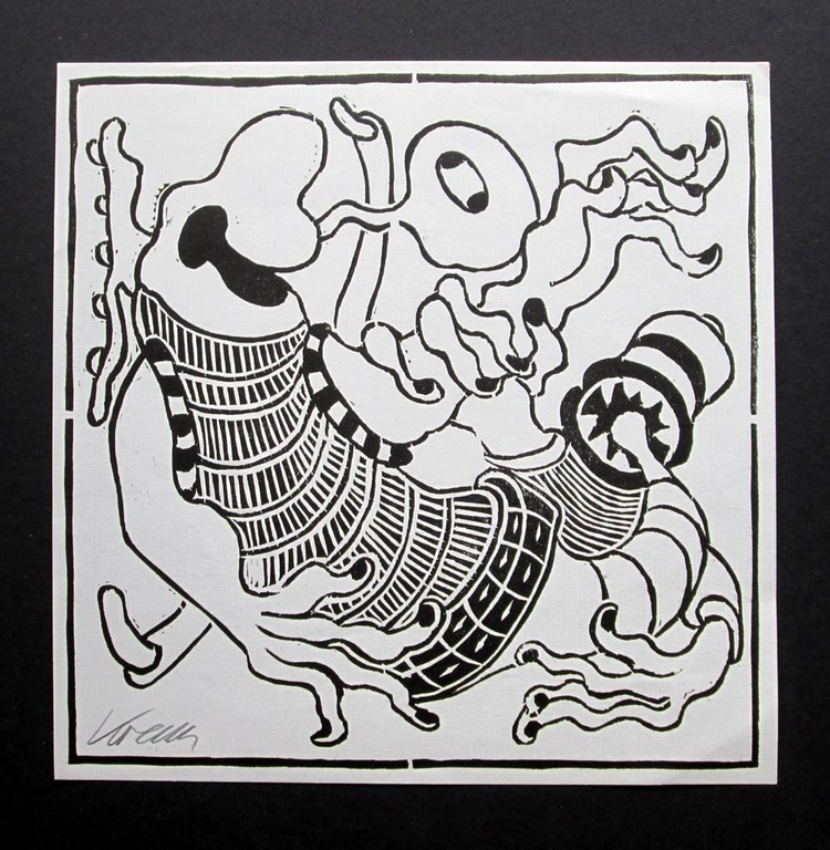 Othmar Krenn - "Ein Instrument spielen" - original litho 1971 - handgesigneerd kopen? Bied vanaf 1!