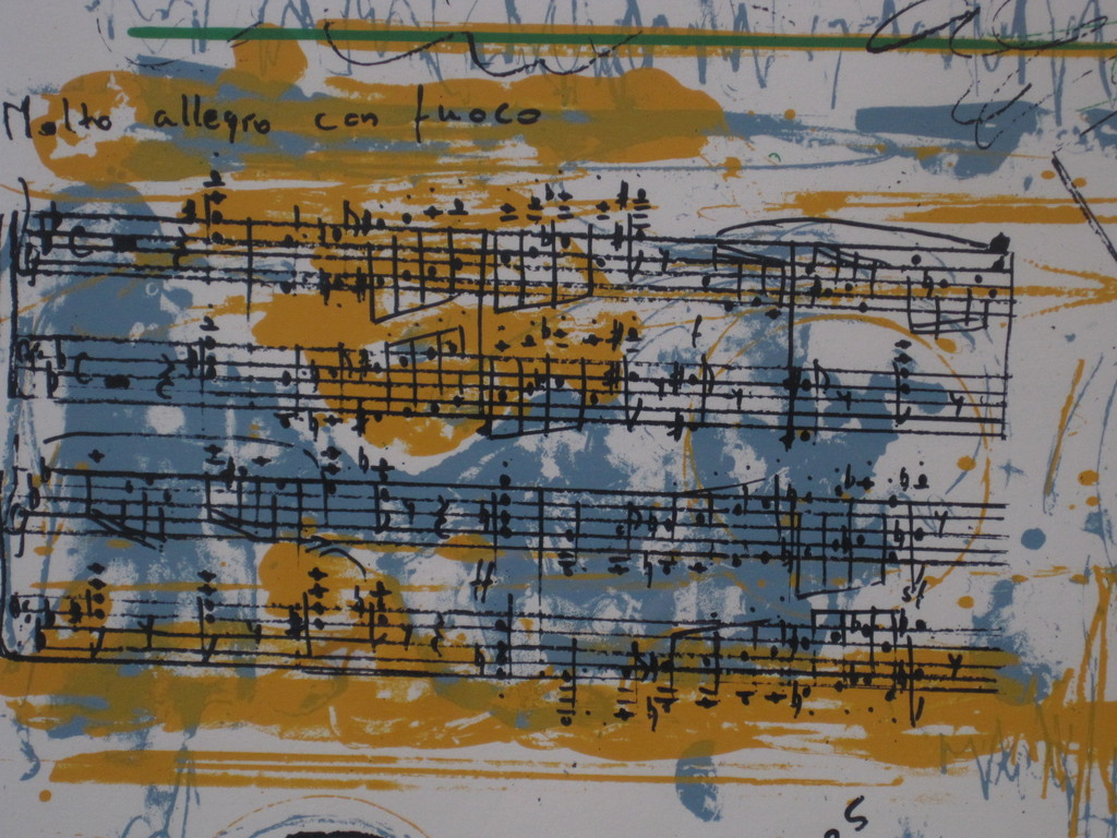 S.Middleton (1928-) litho "Mendelssohn Concerto1 opus75" 18/75 1972 kopen? Bied vanaf 1!