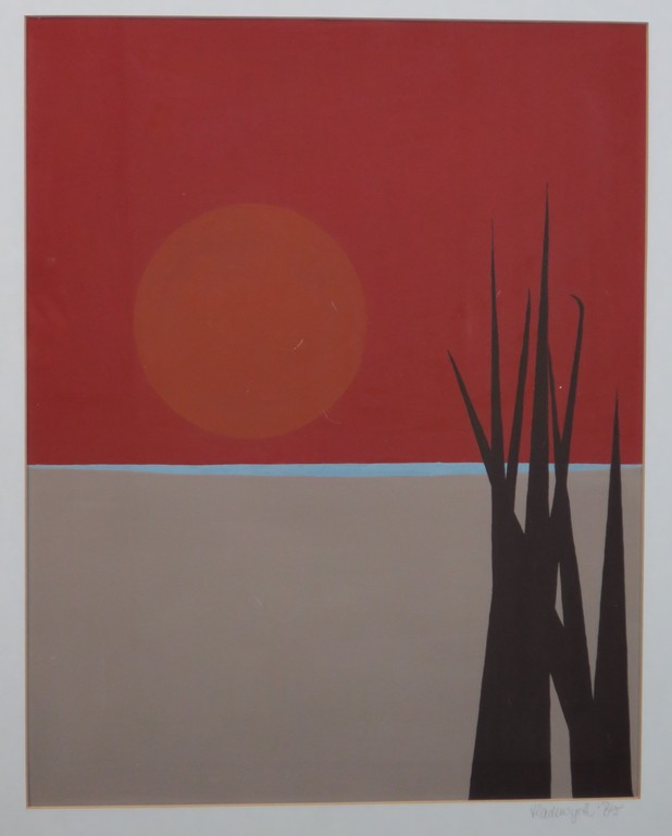 Onbekend gesigneerd: Acryl op papier, Z.T. - Ingelijst kopen? Bied vanaf 1!